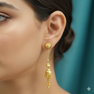 Elegant Gold-Toned Daily Wear Earrings – DN 2204