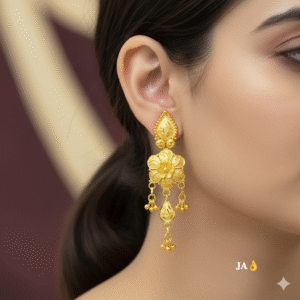 Elegance Gold-Plated Long Earrings - DN  1219