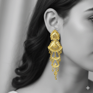 Elegance Gold-Plated Long Earrings - DN  2284
