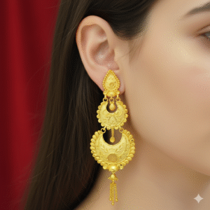 Elegance Gold-Plated Long Earrings - DN  2285