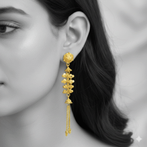 Elegance Gold-Plated Long Earrings - DN  2289