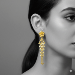 Elegance Gold-Plated Long Earrings - DN  2291