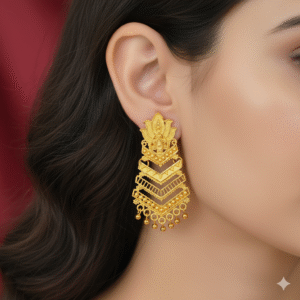 Elegance Gold-Plated Long Earrings - DN  2293