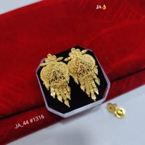 Luxe Spark – Gold Stud Earrings (Party Wear) - DN 1316
