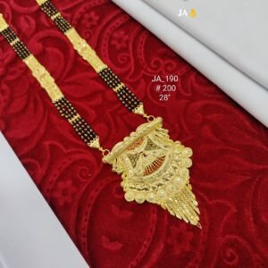 One Gram Gold Plated Party Wear Mangalsutra DN - 200