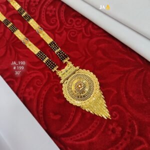 One Gram Gold Plated Party Wear Mangalsutra DN - 199