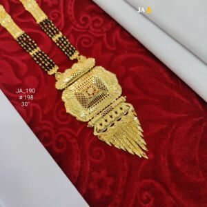 One Gram Gold Plated Party Wear Mangalsutra DN - 198