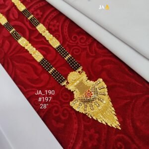 One Gram Gold Plated Party Wear Mangalsutra DN - 197