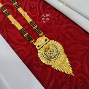 One Gram Gold Plated Party Wear Mangalsutra DN - 196