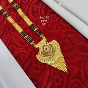 One Gram Gold Plated Party Wear Mangalsutra DN - 195
