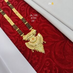 One Gram Gold Plated Party Wear Mangalsutra DN - 193