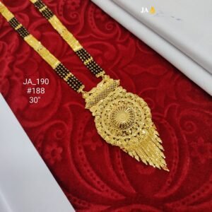 One Gram Gold Plated Party Wear Mangalsutra DN - 187