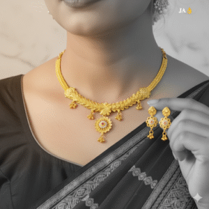 1 Gram Gold Exclusive Turki Necklace Set - DN 218