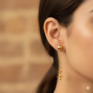 Daily Wear Micro Gold Plated Earrings - 2209
