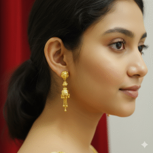 Daily Wear Micro Gold Plated Earrings - 2273