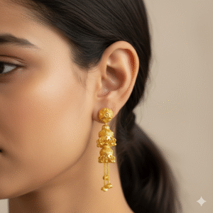Daily Wear Micro Gold Plated Earrings - 2206