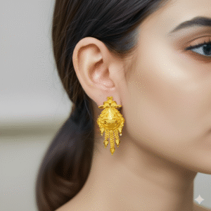 Luxe Spark – Gold Stud Earrings (Party Wear) - DN 2043