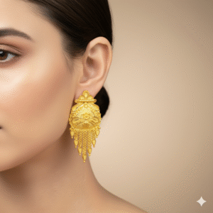 Luxe Spark – Gold Stud Earrings (Party Wear) - DN 2031