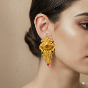 Luxe Spark – Gold Stud Earrings (Party Wear) - DN 2034