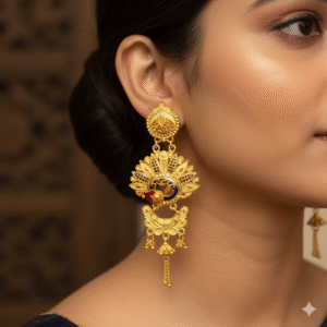 Chanbali Elegance Gold-Plated Long Earrings - DN 2282