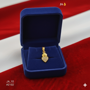 Golden Heart Pendant  Set- DN-2102