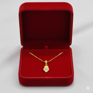 Classic Gold Shine Heart Pendant for Women DN- 2102
