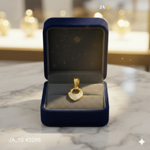 Modern Gold Leaf Design Pendant - DN-2099