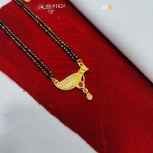 One Gram Gold Plated Daily Wear Mangalsutra DN - 1924