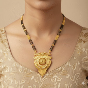 Royal Gold-Plated Traditional Mangalsutra  DN - 2353