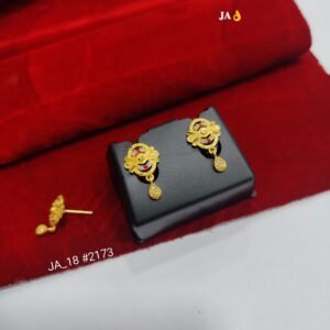 Royal Floral-Bloom Gold-Plated Earrings DN- 2173