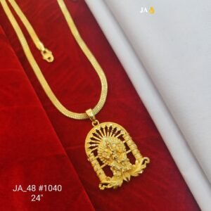 Royal Carved Gold Pendant DN- 1040