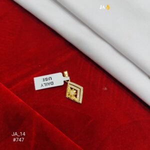 Modern Rhombus Gold Pendant.– DN- 747