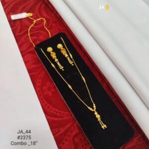 Elegant Gold-Tone Daily Wear Mangalsutra Combo with Matching Earrings DN- 2375