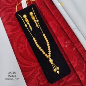 Royal Gold Beaded Mangalsutra Combo with Matching Earrings DN- 2373