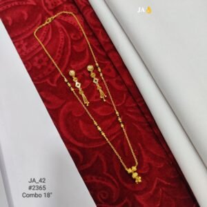 Special Edition: Premium Daily Wear Gold-Toned Mangalsutra & Earring Set for Women DN- 2365