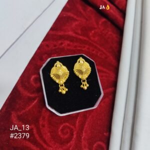 Royal Heritage Gold-Plated Traditional Drop Earrings for Women - DN 2379