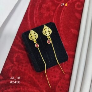 Exquisite Gold-Plated Sui-Dhaga Earrings - 2458