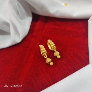 Designer Small Gold-Tone Jhumki Earrings – Perfect for Daily & Festive Wear DN-2432