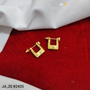 Royal Square Cut Gold Tops | Classic Handcrafted Design with Screw Lock DN-2435