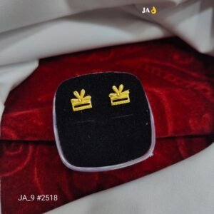 Elegant Gift Box Gold Earrings DN - 2518