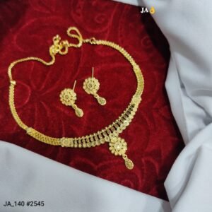 Bridal Gold Finish Traditional Necklace Set DN-2545