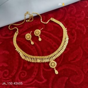 Royal Gold-Plated Traditional Necklace Set DN-2605