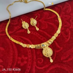 Royal Traditional Gold-Tone Necklace Set DN-2606