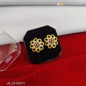 Imperial Bloom Gold Earrings DN - 2671