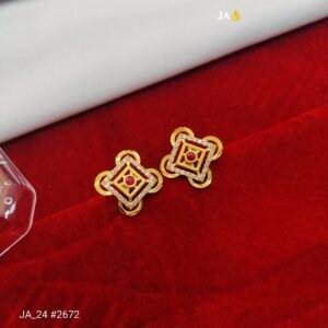 Luxury Diamond Finish Earrings DN - 2672