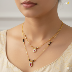 Elegant Daily Wear Gold-Plated Mangalsutra DN - 2627