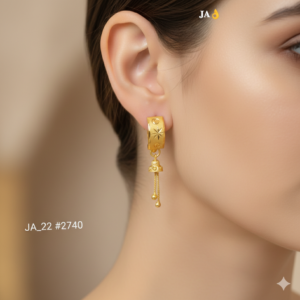 Golden Star Charm Bali Earrings DN-2740