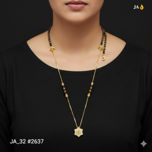 Classic Star Pendant Gold Finish Mangalsutra DN - 2637