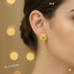 Golden Radiance Drop Earrings DN - 2700