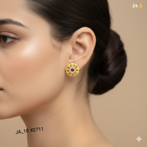 Royal Ruby Bloom Gold Tops DN - 2711